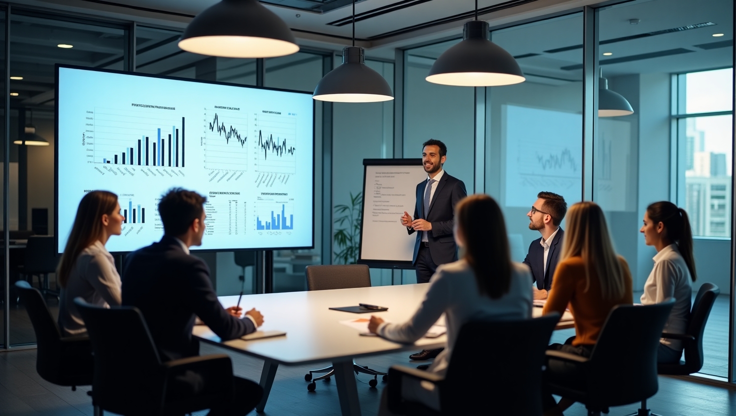 Professionelles Finanzaudit Team bei der Arbeit